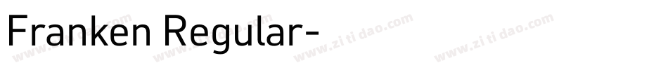 Franken Regular字体转换